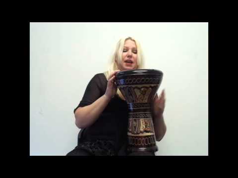 Solo Darbuka -The 17" Copper Zaza Percussion New Generation Doumbek with Synthetic Head