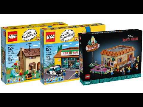 All LEGO The Simpsons Big Building sets 2014 - 2025 Compilation/Collection Speed Build