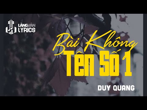 Thể hiện bởi Duy Quang