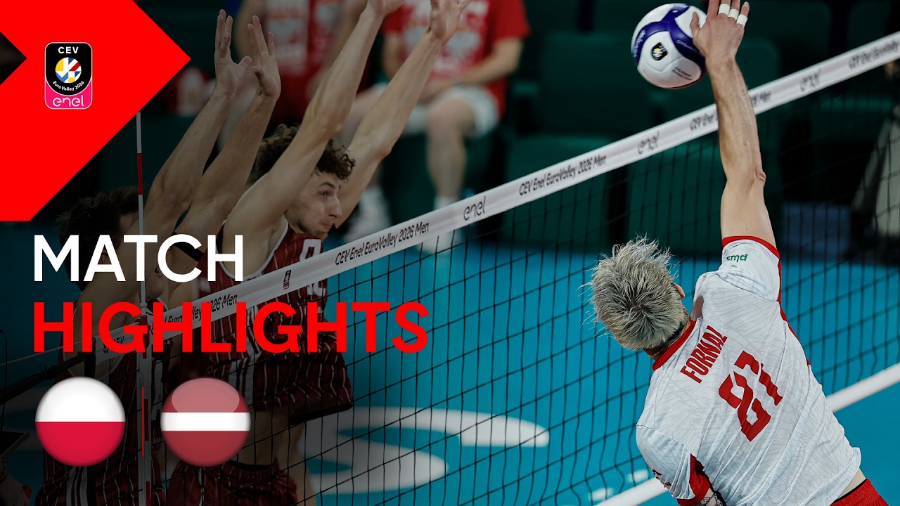 Highlights | Poland vs. Latvia | CEV Enel EuroVolley 2026 Men