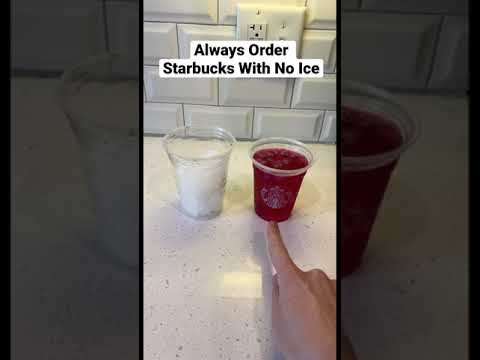 Always Order Starbucks Drink With No Ice #Shorts