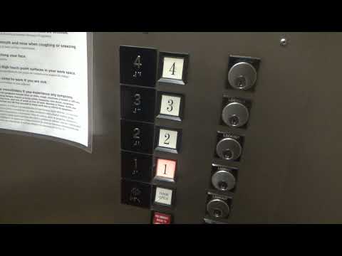 Original 1981 U.S. Hydraulic Elevators @ North Island Center - Aurora, IL