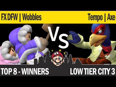 LTC3 Melee - FX DFW | Wobbles (ICs) vs Tempo | Axe (Falco, Young Link, Fox) - Top 8 Winners