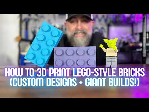 🧱 How to 3D Print LEGO-Style Bricks (Custom Designs + Giant Builds!)