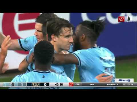 GOAL: Adrien Hunou, Minnesota United FC - 41st minute