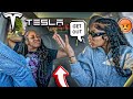 DISRESPECTING MYA BRAND NEW TESLA TO GET HER REACTION Hilarious