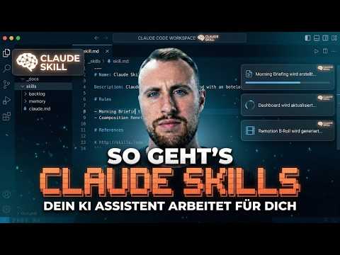 Thumbnail zu Alle reden über Claude Skills… SO GEHT'S wirklich 🤯