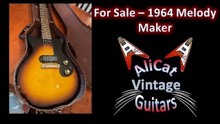 Video thumbnail for FOR SALE!!! - 1964 Gibson Melody Maker by AliCat Vintage Guitars