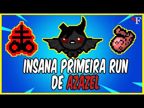 INSANA PRIMEIRA RUN DE AZAZEL - DO 0 AO DEAD GOD EP2 - TBOI REPENTANCE #417 PTBR