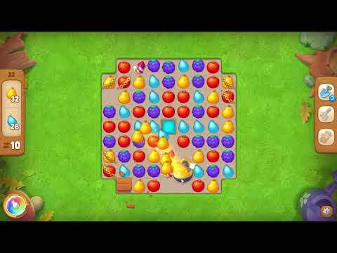 Gardenscapes level 22 No Boosters - 17 Moves 🌱 Gameplay Walkthrough (Android, iOS) Playrix