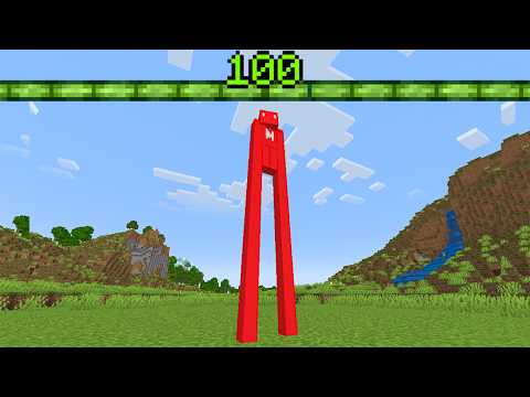 Minecraft, mais votre XP = la taille de vos bras