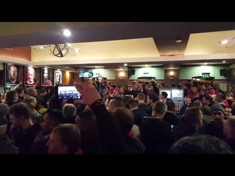 2017-02-16 Manchester  UNITED Fans before Saint-Etienne match in Bishop Blaize