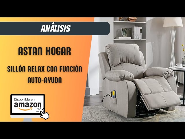 Vídeo relacionado con Astan Hogar Sillón Relax con Función Auto-Ayuda (Levanta Personas), Reclinación Eléctrica, Masaje Y Termoterapia, Modelo Ramón AH-AR30920GR