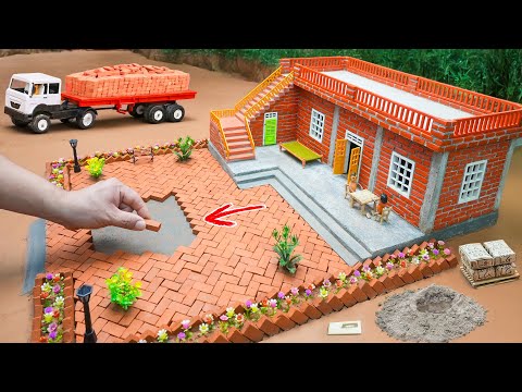 Catastrophic Storm | DIY Mini House Building with Bricks and Cement Construction Science Project