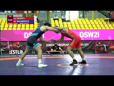 1/2 FS - 86 kg: A. BAGAEV (RUS) v. R. MAGAMADOV (FRA)