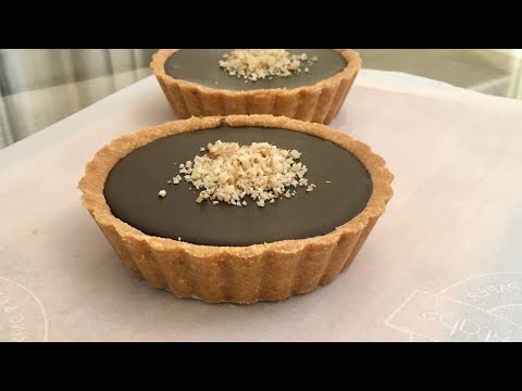 Silkiest Eggless Chocolate Tart Without Oven |NO BAKE, NO EGG Chocolate Cream Pie|Choco Ganache Tart
