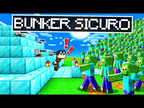 COSTRUISCO IL BUNKER SICURO SU *MINECRAFT INVASIONE*