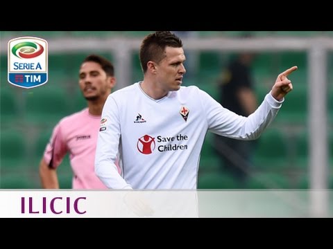 Il gol di Ilicic (13') - Palermo - Fiorentina - 1-3 - Giornata 18 - Serie A TIM 2015/16