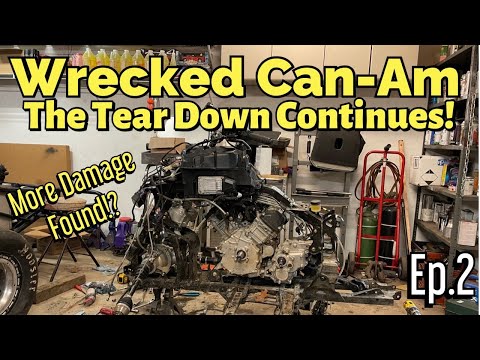Rebuilding a WRECKED Can-Am Outlander! | The Teardown Continues! | More Damage Found? | Ep.2