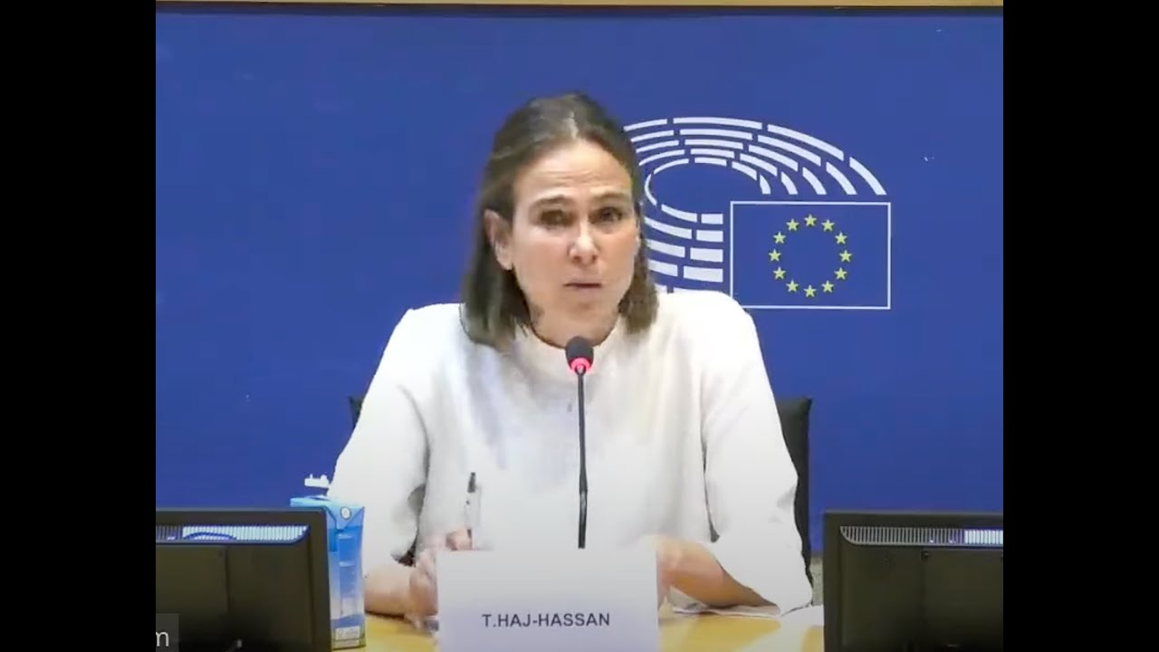 Tanya Haj-Hassan adresses the EU parliament about Gaza. "I implore you, please act !".