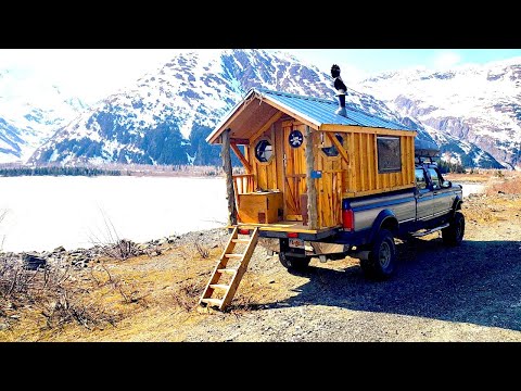 Alaska Overland Truck Cabin -  How I Built my Dream House on Wheels : Truck House Life Episode 15