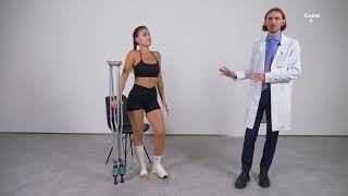 How to Sit Down and Stand Up with Crutches