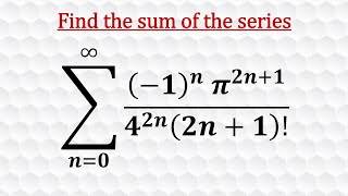 Sum of a Taylor Series