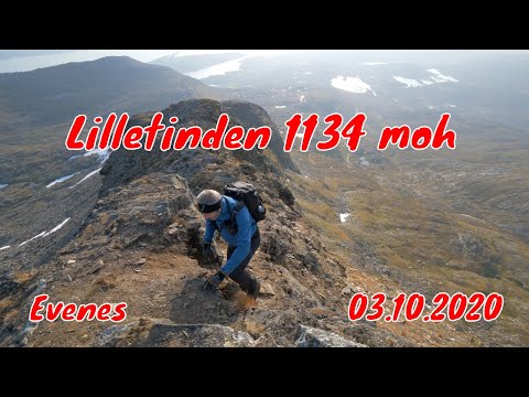 Fjelltur Lilletinden 1134 moh (Evenes) - 03.10.2020 - 4k