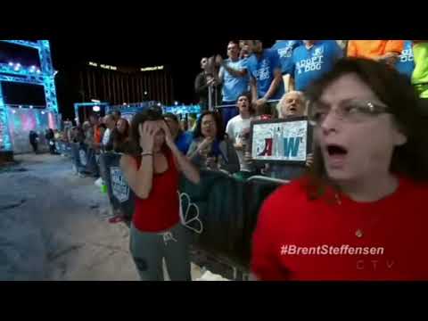 Brent Steffensen's Shocking Stage 1 Fail - American Ninja Warrior 2016