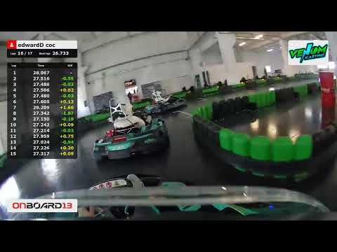 OnBoard13 - One of the best laps of Venom Karting in Sibiu, Romania