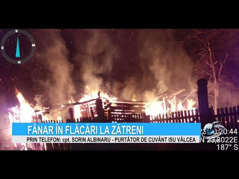 FÂNAR ÎN FLĂCĂRI LA ZĂTRENI