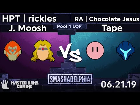 Smashadelphia 2019 - J. Moosh + HPT rickles vs RA Chocolate Jesus + Tape - Pool 1 LQF