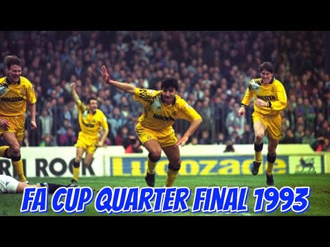 Manchester City 2-4 Tottenham Hotspur - FA Cup Quarter Final 1992/93