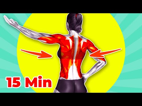 ➜ 15-MINË Stërvitje për dhjamin e shpinës në këmbë - Rrotullat e djegies dhe tonifikimit të shpinës