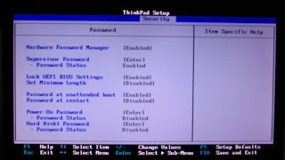 How to unlock BIOS Supervisor Password from Lenovo Thinkpad Laptop (no damage to laptop)