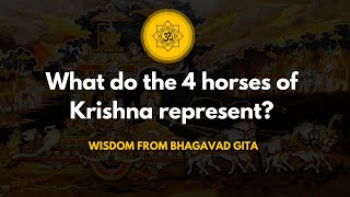 Why does Lord Krishna ride on a Four Horse Chariot | Debunking Myths from Bhagavad Gita