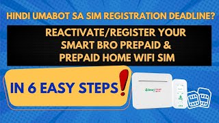 PAANO MAG-REACTIVATE O MAG-REGISTER NG SMART BRO PREPAID AT PREPAID HOME WIFI SIM? | REACTIVE SIM