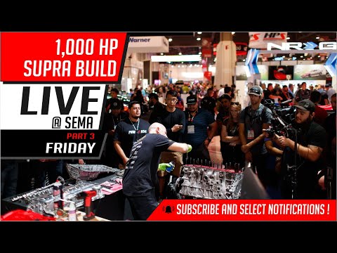 1,000 HP Supra build | Live @ Sema | Friday