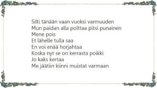 Chisu - Kerrasta Poikki Lyrics