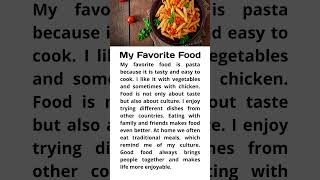 English Listening Practice For Beginners - My Favorite Food #englishpodcast #englishshorts