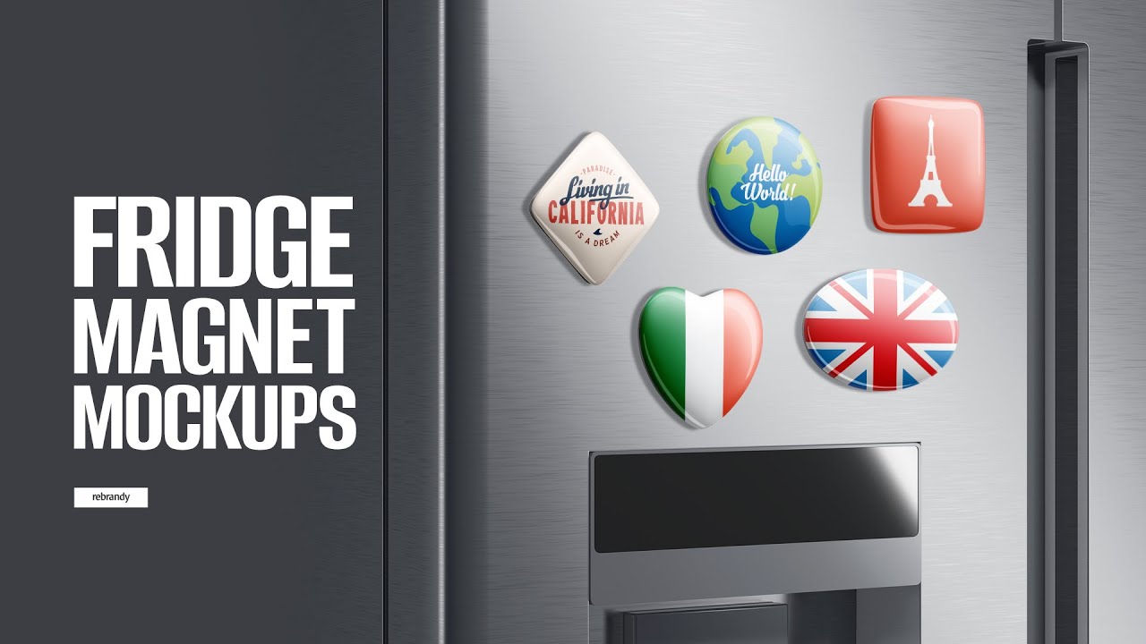Fridge Magnet Mockups Presentation