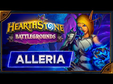 Hearthstone Battlegrounds. Voicelines of the new bartender "Alleria Windrunner"