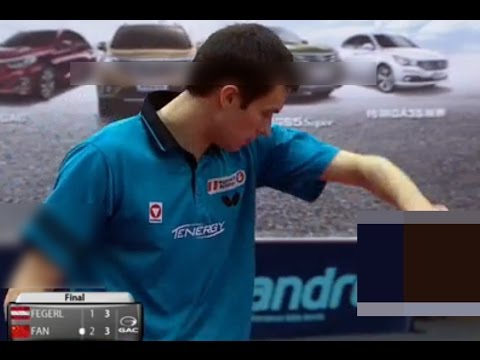 FEGERL (AUT) almost beat Fan(World#3), last 20min , 3pt only