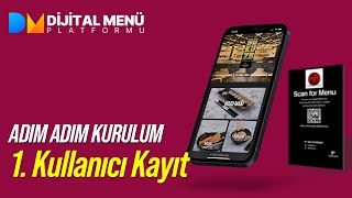 Dijital Menü - Adım Adım Kurulum #1 Platforma Kayıt
