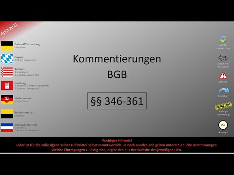 05.9 Kommentierungen BGB (§§ 346-361)
