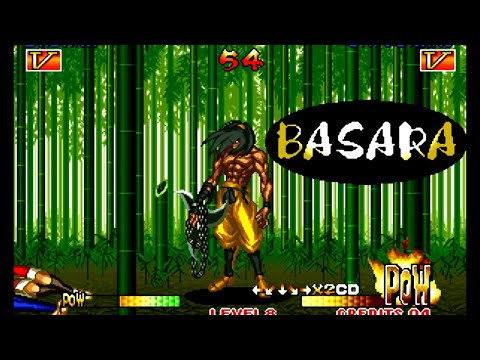 Samurai Shodown III: Basara playthrough lvl-8 bust 【60fps】