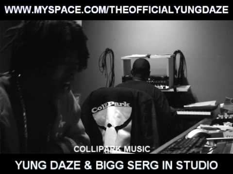 Collipark Yung Daze In Studio With Bigg Serg at BeatBanga Productions Studio