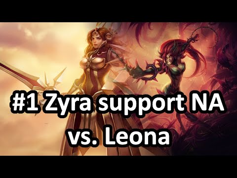 [Zyra vs. Jhin Leona] Destroying Leona in a hard matchup