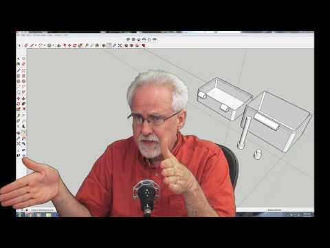 Sketchup Tutorial LESSON 9: Designing and Printing Box with Movable Hinges