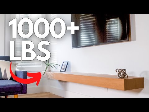 Building The Strongest Floating Shelf On Youtube // How To